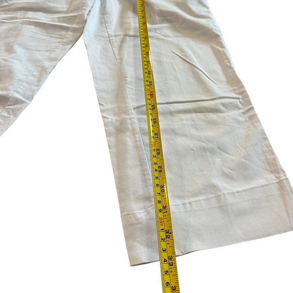 Land ‘n Sea white cotton drawstring pants women’s size 8 | stretch travel beach - Picture 6 of 12
